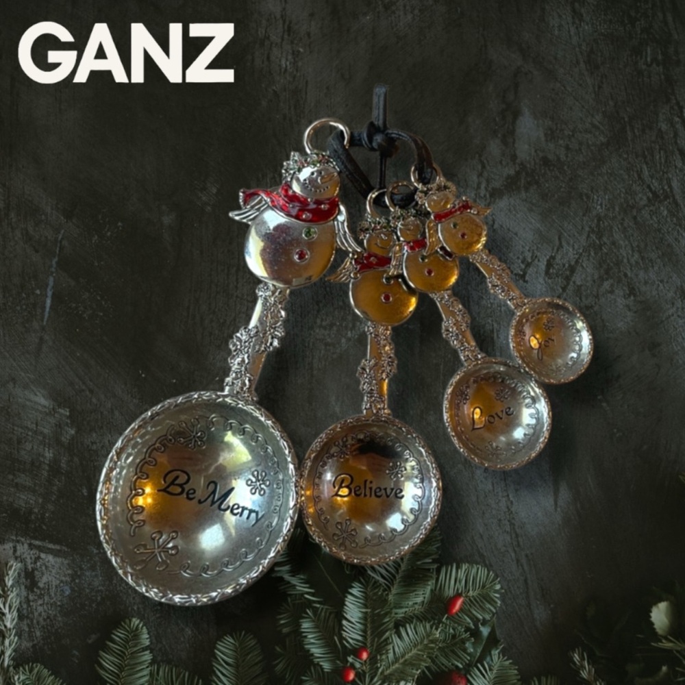 Ganz Silver Snowman Measuring Spoons